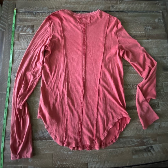 Free People- We the Free On Point Layering Top- Red Clover, Large. New. - Picture 6 of 8
